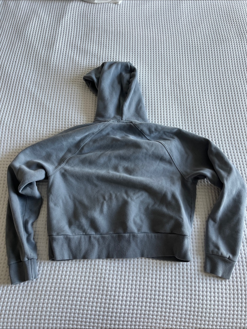 Vuori Restore Half Zip Hoodie Cropped Blue Gray - Picture 4 of 4